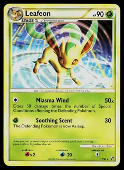 Pokemon Card - Leafeon Undaunted 17/90 Rare - Image 1