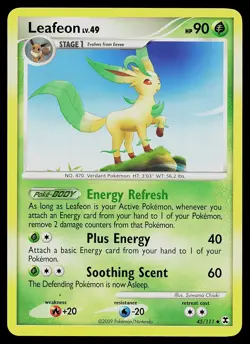 Pokemon Card - Leafeon Rising Rivals 45/111 Uncommon Non Holo - Image 1
