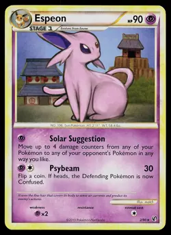 Pokemon Card - Espeon Undaunted 2/90 Rare Non-Holo - Image 1