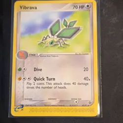 Pokemon Vibrava EX Sandstorm 47/97 Uncommon Stage 1 2003 Card LP 20+ YEARS OLD - Image 1