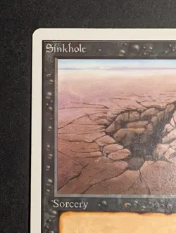 MTG Card - 1x Sinkhole - Unlimited Edition (2ED) - MP - Vintage Black Magic 1993 - Image 3