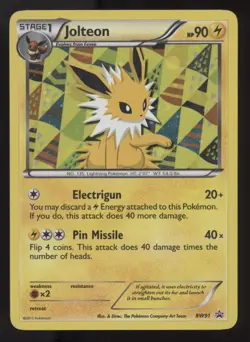 Jolteon BW91 Black Star Promo 2013 Holo Rare Pokemon Card TCG - Image 1