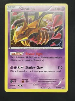 Pokemon Giratina XY184 XY Black Star Promo Cosmos Holo Card PL - Image 1
