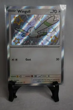 Wingull 203/091 - S&V Paldean Fates Holo Shiny Rare Pokemon TCG Card [NM] - Image 1