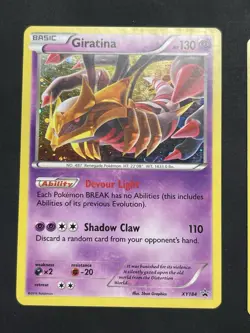 Pokemon Giratina XY184 XY Black Star Promo Cosmos Holo Card PL - Image 1