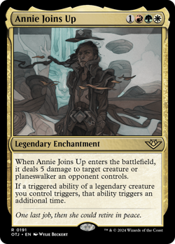 Annie Joins Up (REGULAR) x1 - MTG Outlaws of Thunder Junction OTJ #191 - Image 1