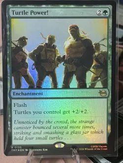 Turtle Power! - Foil Rare MTG Teenage Mutant Ninja Turtles M/NM - Image 1