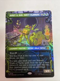 Mikey & Don Party Planners Teenage Mutant Ninja Turtles Borderless Foil #246 R - Image 1