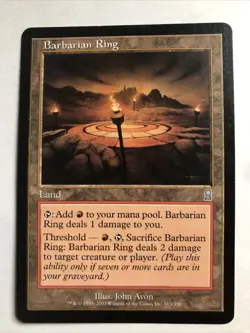 Barbarian Ring X1 Odyssey Ex+ Condition See Front/back Pics - Image 1