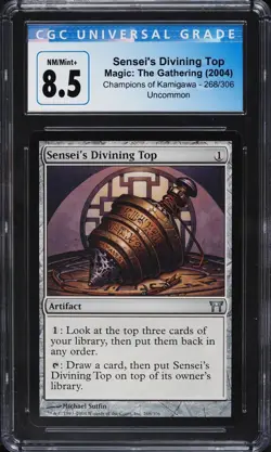 CGC 8.5 NM-MT 2004 Magic The Gathering MTG Kamigawa Sensei's Divining Top - Image 1