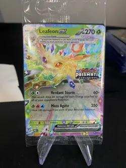 Pokemon TCG Leafeon EX 006/131 Prismatic Evolutions Double Rare Stamped Sealed - Image 1