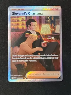Pokemon TCG Giovanni's Charisma 204/165 Mew 151 Sir Trainer - Image 1
