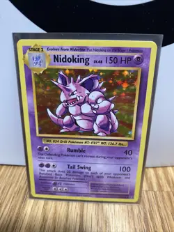 Pokemon XY Evolutions Nidoking 45/108 Holo Rare NM-M Near Mint - Image 1