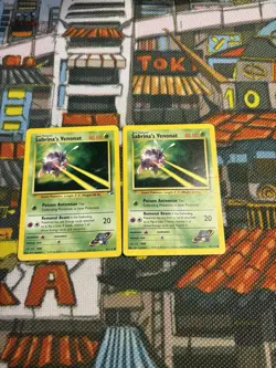 💥 Sabrina's Venonat Gym Heroes Pokemon 2000 Vintage # 96/132 Non Holo (x2) 💎🔥 - Image 2