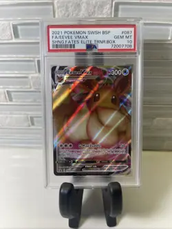 PSA 10 Eevee VMAX SWSH087 Black Star Promo Shining Fates ETB Pokemon Card - Image 4
