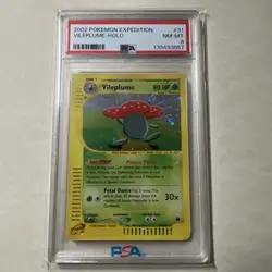 Pokemon Expedition Vileplume PSA 8 Holo (7955) #31 - Image 1