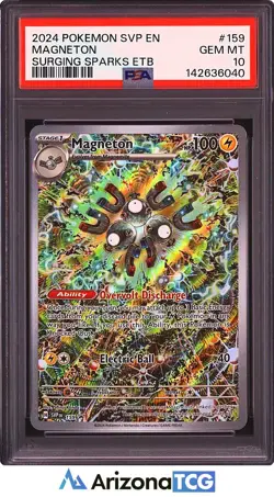 Pokemon 2024 Magneton 159 Holo Black Star Promo Surging Sparks ETB GEM MT PSA 10 - Image 1