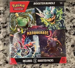 Pokemon TCG Scarlet & Violet Twilight Masquerade Sealed Booster Bundle 6 Pack - Image 1
