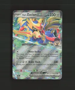 Hop's Zacian ex 111/159 Journey Together Ultra Rare Holo Pokemon Card NM - Image 1