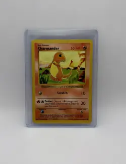 Charmander 46/102 Common Base Set Pokemon Shadowless - Image 1