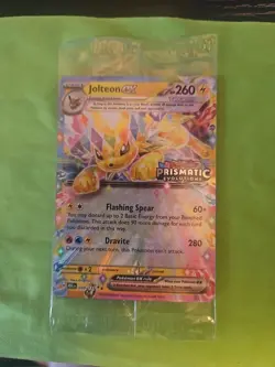 Pokemon Jolteon EX TCG Prismatic Evolutions Stamped Promo Card 030/131 Sealed - Image 1