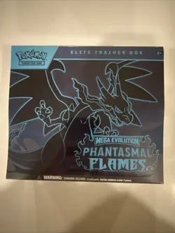 Pokemon TCG Mega Evolution Phantasmal Flames ETB New and Sealed - Image 1