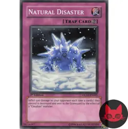Yugioh Natural Disaster GLAS-EN065 Common 1st Edition NM - Image 1