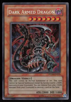 Dark Armed Dragon PTDN-EN019 PTDN Secret Rare Phantom Darkness Yu-Gi-Oh - Image 1