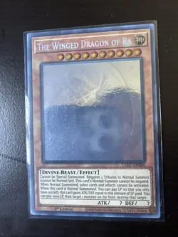 Yugioh The Winged Dragon Of Ra LED7-EN000 Ghost Rare 1st Ed NM - Image 1