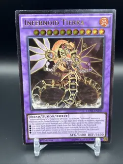 Yugioh Infernoid Tierra CORE-EN049 Ultimate Rare 1st Ed LP UTR - Image 3