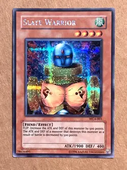 yugioh Slate Warrior WC4-003 Secret Rare Near Mint Mint - Image 1
