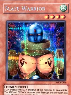 yugioh Slate Warrior WC4-003 Secret Rare Near Mint Mint - Image 2