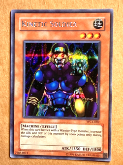 yugioh Kinetic Soldier WC4-002 Secret Rare Unlimited Edition NM - Image 1