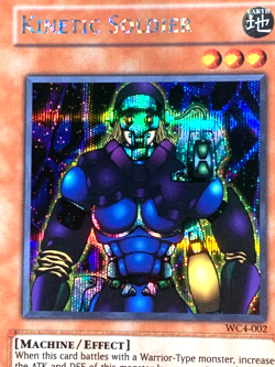 yugioh Kinetic Soldier WC4-002 Secret Rare Unlimited Edition NM - Image 2