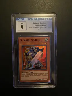 Yugioh X-Saber Pashuul TU07-EN004 Super Rare Turbo Pack 7 CGC 9 MINT - Image 1