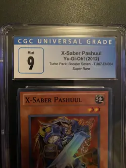 Yugioh X-Saber Pashuul TU07-EN004 Super Rare Turbo Pack 7 CGC 9 MINT - Image 2