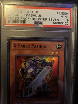 Yugioh X-Saber Pashuul TU07-EN004 Super Rare Turbo Pack 7 PSA 9 MINT - Image 2