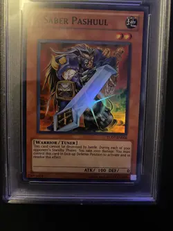 Yugioh X-Saber Pashuul TU07-EN004 Super Rare Turbo Pack 7 PSA 9 MINT - Image 3