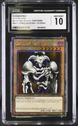 Summoned Skull RA03-EN086 1st Edition QCR Yu-gi-oh! CGC 10 Gem Mint *021 - Image 1