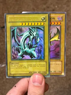 Blue-Eyes White Dragon LOB-001 Ultra Rare FADED Yu-Gi-Oh - Image 4