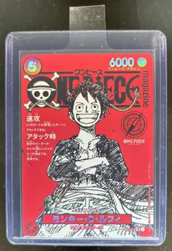 2025 One Piece Japanese Magazine Volume 20 Monkey D. Luffy Promo SR #ST21-014 - Image 1