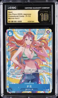 2025 ONE PIECE JPN PROMO CARDS MINI-TIN VOL.2 #P-112 NAMI CGC 10 PRISTINE - Image 1