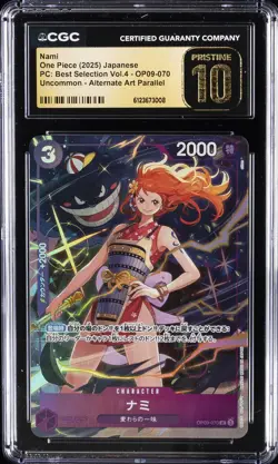2025 ONE PIECE JPN PC: BEST SELECTION VOL.4 #OP09-070 NAMI CGC 10 PRISTINE - Image 1
