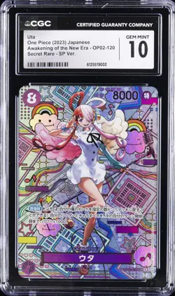 2023 ONE PIECE JPN AWAKENING OF NEW ERA #OP02-120 UTA CGC 10 GEM MINT - Image 1