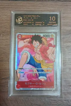 2022 ONE PIECE cards JAP Monkey D. Luffy OP01-024 SR RPA 10（SAME AS PSA 10) - Image 1