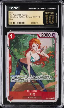 2023 ONE PIECE JPN GATHERING OF THE THREE CAPTAINS RARE NAMI CGC 10 PRISTINE - Image 1