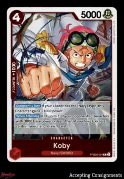 2025 One Piece Card Game THE BEST Premium Booster Vol. 2 #PRB02001 Koby R - Image 1