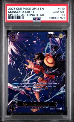 One Piece OP13 Sequential PSA 10 SP Set Luffy Ace Sabo Special Alternate Art - Image 5