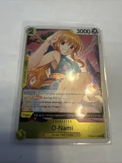 Namco One Piece O-Nami OP06-101 Rare Foil Character 3000 Power - Image 1