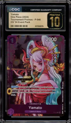 One Piece CCG Yamato CS '24 Event Pk. Promo P-046 CGC 10 Pristine - Image 1